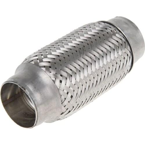 45x150mm Stainless Steel Braided Flexible Exhaust Pipe Muffler 45mm x 150mm, For all car Muffler corrugation. Repair Tube Joint