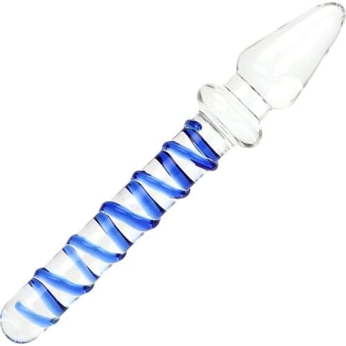 Crystal Glass Dildo Large Dildo Luxurious Body Massager Adult Glass Sex Toy Anal Butt Plug Sex Products for Female