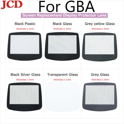 JCD New Plastic Glass Lens for Nintend Screen Lens For GameBoy Advance for GBA System Glass Screen Lens Self Stick For Nintendo