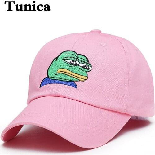 New Fashion hip hop baseball cap Sad Frog Embroidery Adjustable Dad Hat Men Summer Snapback hats outdorry sports golf caps gorra