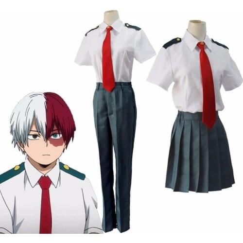 My Hero Academia Midoriya Izuku Cosplay Costume Boku No Hero Academia OCHACO URARAKA AsuiTsuyu Summer School Uniform
