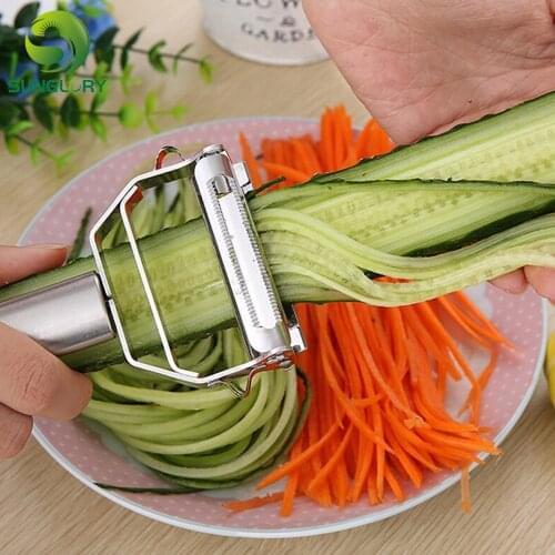 Multifunctional Stainless Steel Julienne Peeler Vegetable Peeler Fruit Slicer Cutter Double Planing Grater Kitchen Accessories