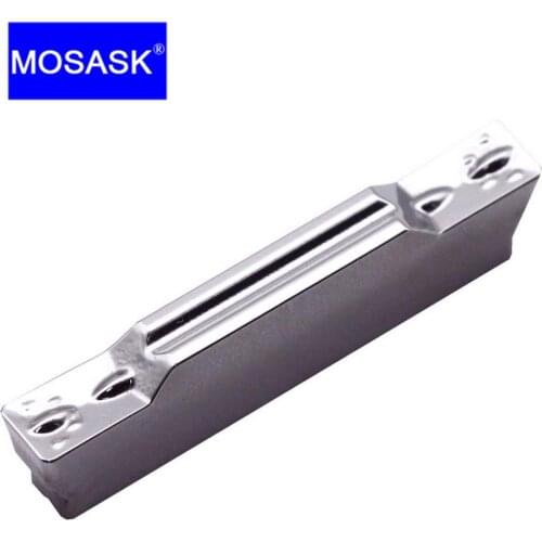 MOSASK 10pcs MGMN ZK01 CNC Lathe Turning Tool Non-ferrous Grooving Cut-Off Aluminum Brass Groove Cutting Tungsten Carbide Insert
