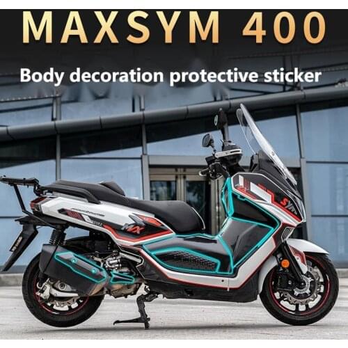 Motorcycle Sticker Carbon Fiber Protective Paint Transparent Invisible Clothing Film for Sym Maxsym400
