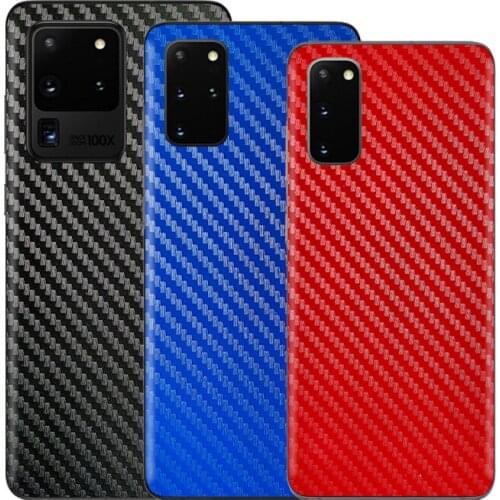 4D Carbon Fiber Skins Film Wrap Phone Back Sticker For SAMSUNG S21 S20 Ultra S20 FE S10 Plus S10e S9 S8+ Note 20 10+ 8 9 A51 4G