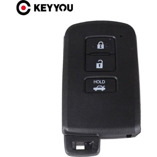 KEYYOU New 3 Buttons For Toyota Prius 2004 2005 2006 2007 2008 2009 Corolla Verso Camry Smart Remote Car Key Shell Case Cover