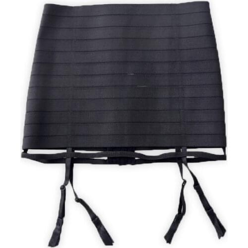 High Waist Garters Women Sexy Garter Belt For Stocking Solid Black Suspenders for Stockings Elasticity Jartiyer Sexy Lingerie