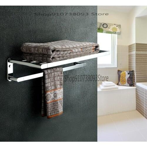 All Copper Towel Rack Bathroom Bathroom Bathroom Towel Rack Extended Perforated Toilet Clothes Rack