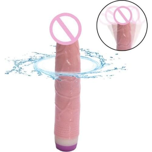 Silicone Realistic Dildo Vibrator Waterproof Bullet G-Spot Penis Vibration Male Genital Sex Toys Adult Products for Women ZD0152
