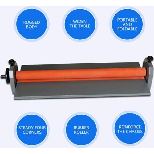 Hand-cranked PVC photo cold laminating machine, peritoneal machine, filming machine width 65CM
