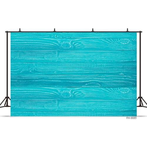 Blue Texture Wooden Board Plank Backdrops For Portrait Baby Shower Newborn Food Photo Wood Floor Background For Studio Photocall