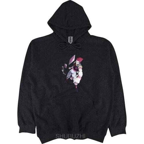Hunter X Hunter Anime Character Hisoka Card Throwing mens hoody black top Cartoon hoody men Unisex shubuzhi hoodie sbz3092