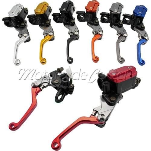 2 pcs 22mm Universal Motorcycle Brake Master Cylinder Reservoir Levers For Honda CR 125R 250R CRF 150R CRM 250AR XR 230 650R
