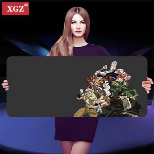 Xgz Cool Anime Mouse Pad Large Size Rubber Gaming Mouse Pad Desktop Pad for Dota2 Gamers 30x80cm Gaming Accessories Desk Pad