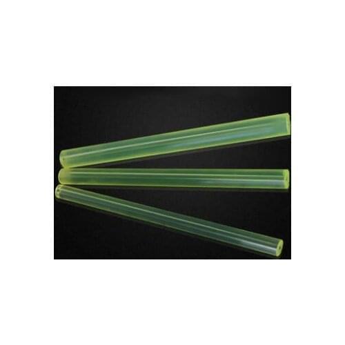 1pcs 25mm-50mm OD 15mm ID Polyurethane hollow round yellow transparent buffer machinable plastic round bar pin 250mm length