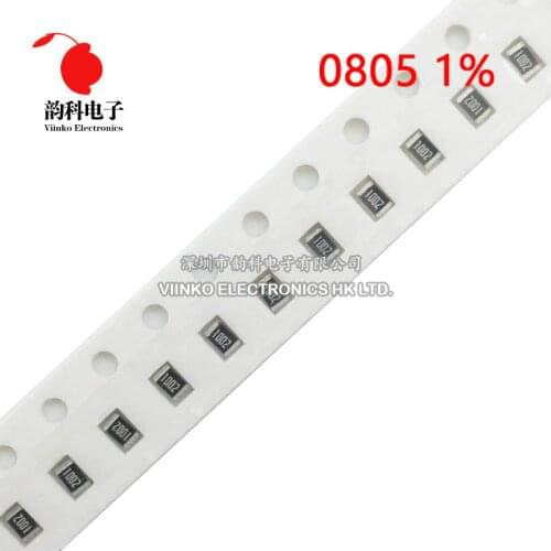 100pcs 0805 1% SMD resistor 1/8W 300R 301R 309R 316R 324R 330R 332R 340R 348R 357R 300 301 309 316 324 330 332 340 348 357 ohm