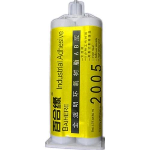 3PCS 50ml High Quality Super AB Glue Glass Fiber Ceramic Hard Plastic Epoxy Resin Adhesive Metal Rubber Jewelry Jade Stone Glue