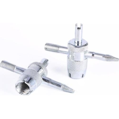 4-Way Car Bike Tyre Screwdriver Valve Repair Tool Tire Stem Core Remover Installer Tool 2018 professional spare parts