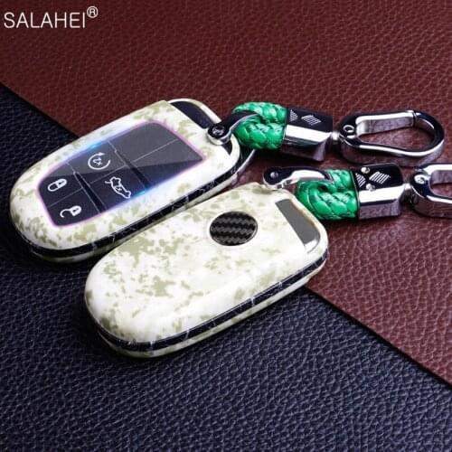 ABS Car Remote Key Full Cover Case Keychain For Fiat Jeep Renegade Grand Dodge Ram 1500 Journey Charger Dart Challenger Chrysle