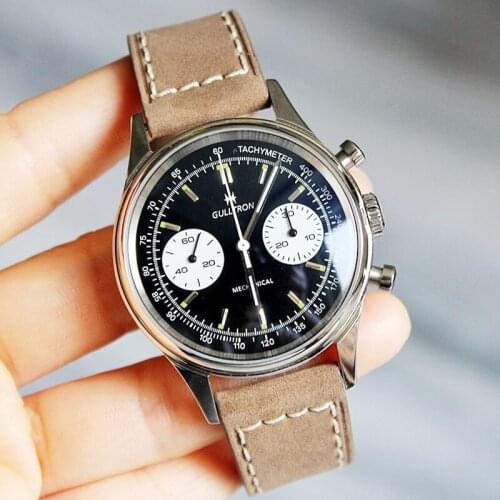 Retro 1963 Pilot Watch 40mm Mechanical Tough Guy Military Watch Personality Multifunction Display Personality Sports Men Watches