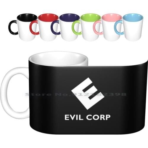 Evil Corp Ceramic Mugs Coffee Cups Milk Tea Mug Guy Fawkes V V For Vendetta Anonymous Hack Hacker Protest Computer 5th November