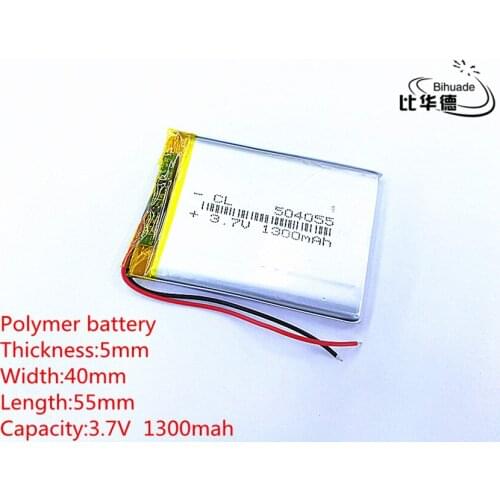 Liter energy battery 3.7V 1300mAh 504055 Lithium Polymer LiPo Rechargeable Battery li ion cells
