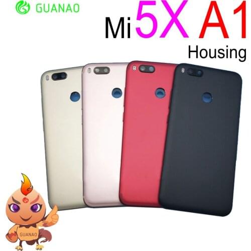 M y Sen para for Xiaomi mi 5X M5X A1 volver caso de la cubierta de la Vivienda + lado botones de la lente de cristal pa