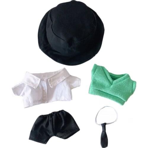 20 cm doll clothes 5 pcs 1set Outfit our generation cool stuff Korea Kpop EXO idol Doll accessories boy girl christmas DIY gift