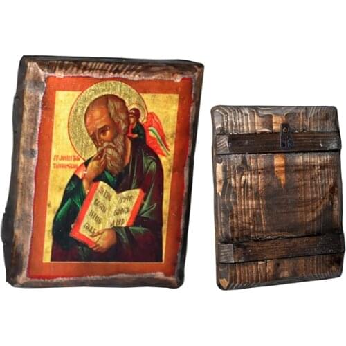 Orthodox Replica Byzantium Saint JOHN Icons Churches Home Decoration Accessories Noel Christmas Yule Wooden Gold Leafs Undefined