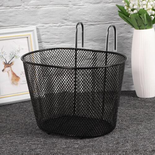 Bicycle Hook Basket Durable Iron Bicycle Basket Detachable Hanging Bike Basket Front Handlebar Bike Basket For Man Woman Kids