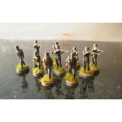 Super mini pvc figure 1:72 WorlldWar II gerrmanSoldiers Painted Group infantry 10pcs/set