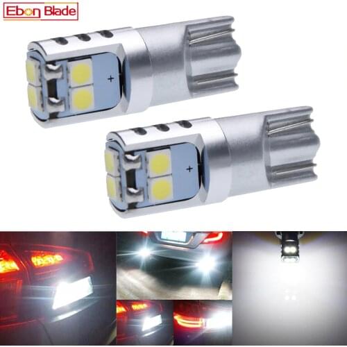 2Pcs t10 led w5w led lamp for auto car styling 12V 24V 3030 smd led t10 W5W light bulbs for auto 5W5 lights w5w t10 white 6000k