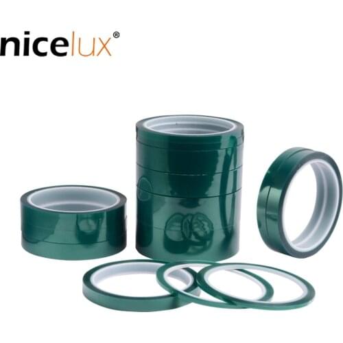 33m Heat Resistant PET High Temperature Shielding Tape Green Pet Tape for PCB Solder Plating Insulation Protection 10/20/ 30mm