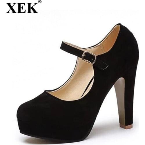 Замшевые туфли-лодочки XEK China At AliExpress