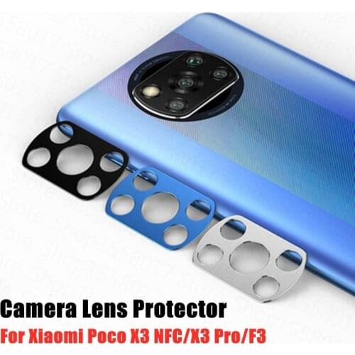 Camera Lens Protector For Xiaomi Poco X3 Pro F3 Metal Ring Camera Cover for Xiaomi Poco X3 X3Pro Rear Lens Protection Case
