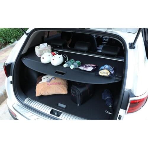 Car Rear Trunk Security Shield Cargo Cover Fit For Hyundai ix35 2010-2014 (black beige)