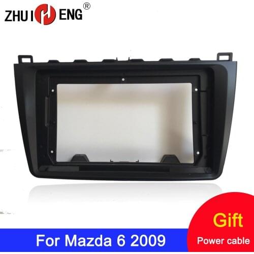 ZHUIHENG 2 Din Car Radio Fascia frame for Mazda 6 2009 car DVD GPS Panel Dash Kit Installation Frame Trim Bezel