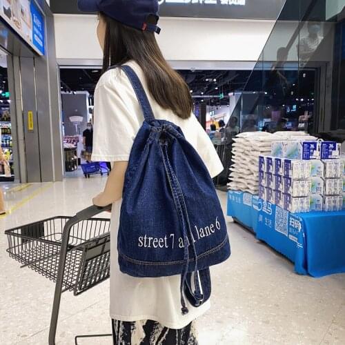 Zsxcaaan Women's Denim Backpacks