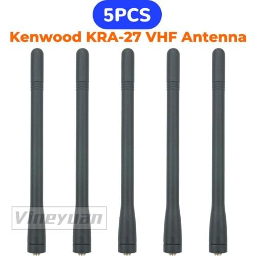 5 Pcs Kenwood KRA-27 VHF Helical Antenna for Kenwood TK2140 TK2160 TK2170 TK2307 TK5210 Portable Radio VHF Antenna