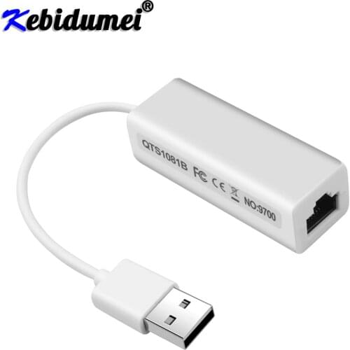 Kebidumei USB 2.0 to RJ45 USB2.0 to Ethernet Network LAN Adapter Card 10/100 Adapter for PC Laptop windows7 LAN adapter