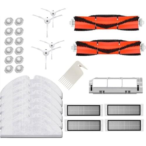 Promotion!for XiaoMi Roborock S50 S51 S5 Accessories Vacuum Cleaner Parts Washable HEPA Filter Main Brush Side Brush