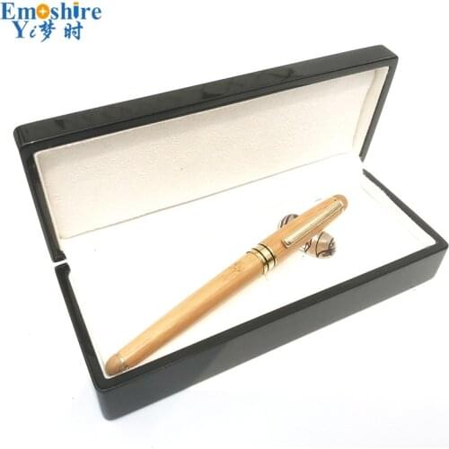 Fountain Pen Creative Personality Gift Advertising Wood Fountain Pen Wholesale Stationery Custom Logo With Wood Box P461