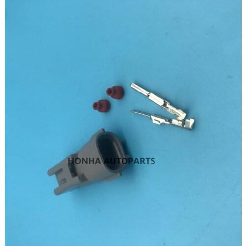 Free shipping 10/20/50/100 pcs/lots 2 pin male car wiring harness sealed waterproof plastic plug connector 7282-8120-40
