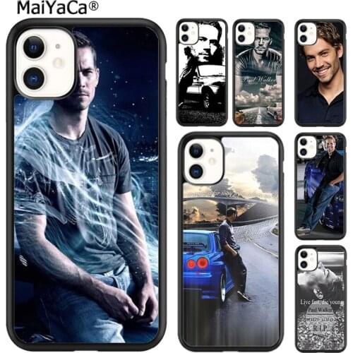 MaiYaCa Fast And Furious 7 Paul Walker Phone Case For iPhone SE 6s 7 8 plus X XR XS 11 12 pro max Samsung Galaxy S8 S9 S10 shell