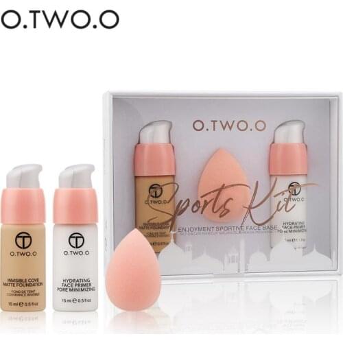 Invisible Pore Makeup Base Face Primer Lightweight Hydrating Concealer Liquid Foundation Makeup Sets Light Oil-Free Makeup TSLM1