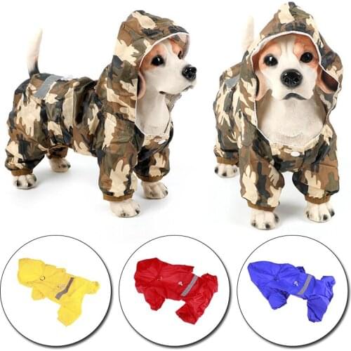 Summer Hooded Rain Coat Double Layer Pet Raincoat Outdoor Waterproof Jackets Clothes For Small Large Dogs Cats Puppy Kitten
