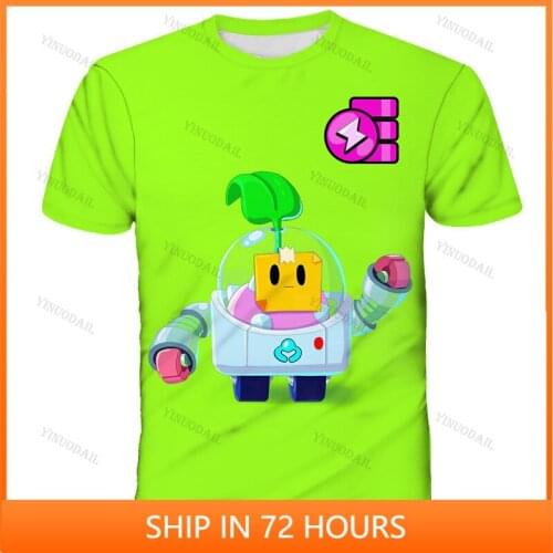 Colt Nita Sprout and Star,Children Cute Crow Shoot Game 3D Tshirt Men Clothing Harajuku Shirt Kids Leon Child Tops Boys Girls