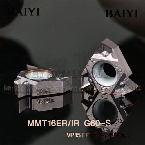 10pcs 16IR G60-S VP15TF MMT16IR G60-S VP15TF Thread cutting tool for cutting lathe tool milling cutter for CNC machine 16IRAG60