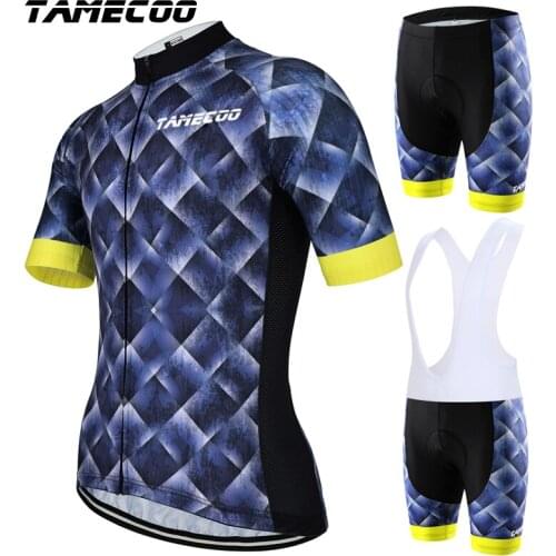 Tamecoo Cycling Sets Mountain Bike uniform Summer Short Sleeve Cycling Jersey Set Road MTB Bike Ringding Clothing Bicycle Wear