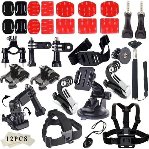 Outdoor Sports Gopro 33 in 1 Accessories Kit Set for All Gopro Hero4 Silver Black Hero 4 3+ 3 Sj4000 Sj5000 Sj6000 Sports Camera